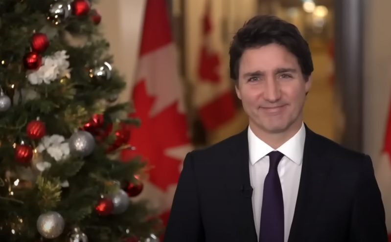 Prime Minister Justin Trudeau, Christmas