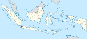 Location of Banten Province, Indonesia. 