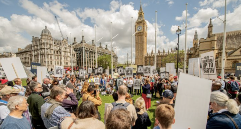 Pro-life protests against abortion up to birth