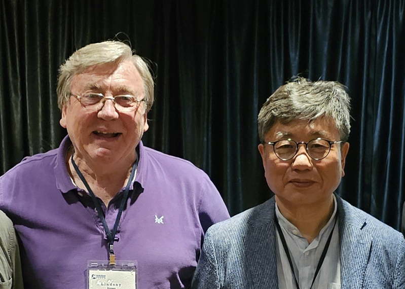 Linsday Brown and Jonas Kang at European Leadership Forum 2024