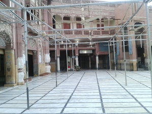 Interior of Ghausia Mosque, Katchery Bazar, Okara, Pakistan. 