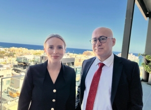 Kelsey Zorzi of ADF International and attorney Orhan Kemal Cengiz. 