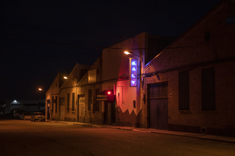 A club popular for sex work seen at night time on March 07, 2023 in Illescas, Spain.