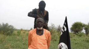 The Rev. Paul Musa of the COCIN in Gamboru Ngala, Borno state, Nigeria, in image reportedly released by Boko Haram. 