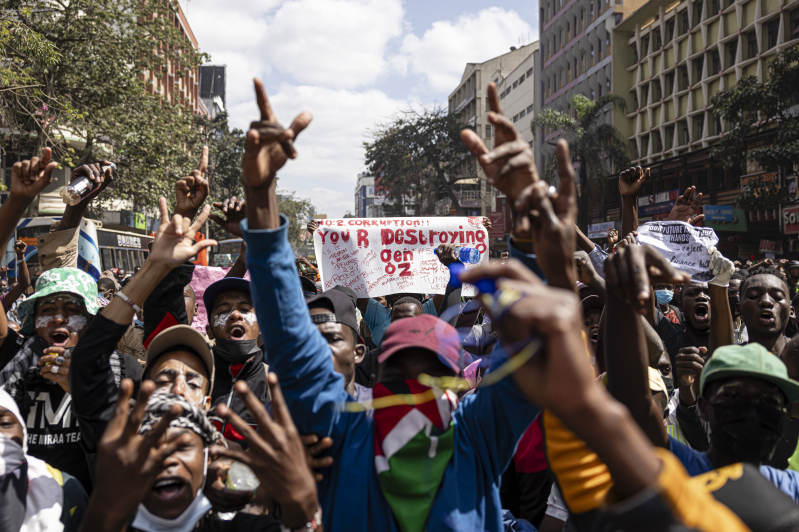 Protests in Nairobi Kenya