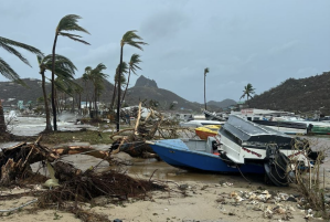 The destruction of boats is a concern for the local fishing industry after Hurricane Beryl.