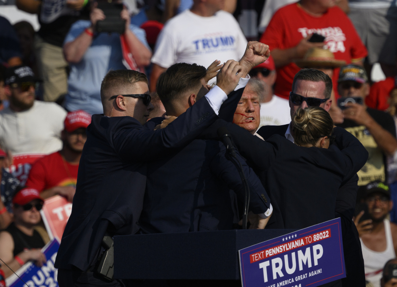 President Trump shot at rally in Pennsylvania