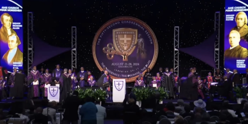 The closing worship and consecration service of the 52nd Quadrennial Session of the African Methodist Episcopal Church General Conference, held Aug. 28, 2024 in Columbus, Ohio