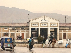 Quetta Railway Station in southwest Pakistan’s Balochistan Province. 