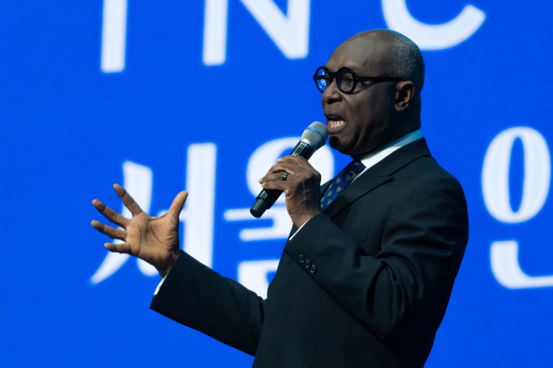 Rev. Prof. Kwabena Asamoah-Gyadu speaking at the Fourth Lausanne Congress on World Evangelism