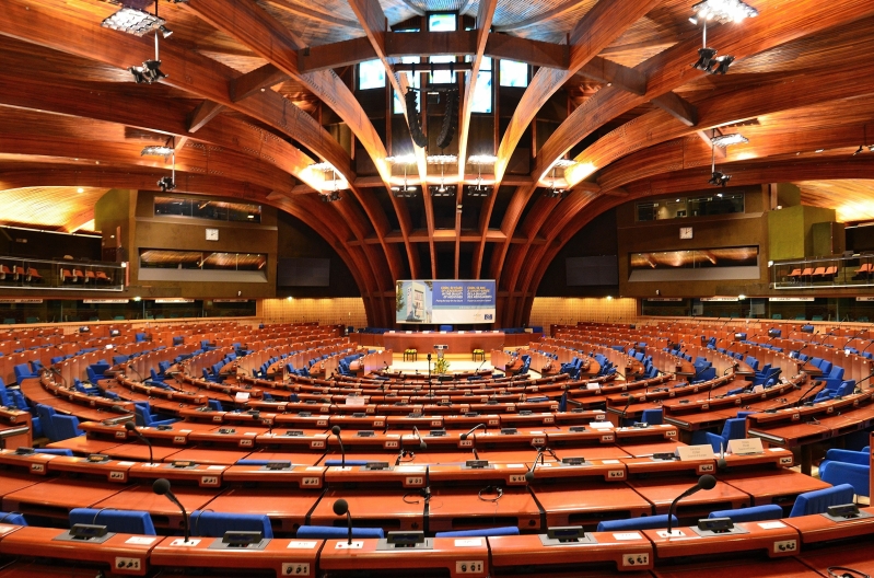 Plenary chamber of the Council of Europe's Palace of Europe