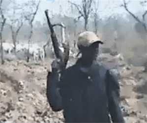 Fulani herdsman in north-central Nigeria in screenshot from video obtained by Morning Star News. 