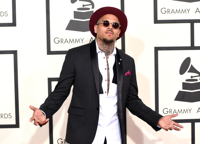 Singer Chris Brown attends The 57th Annual GRAMMY Awards at the STAPLES Center on February 8, 2015 in Los Angeles, California