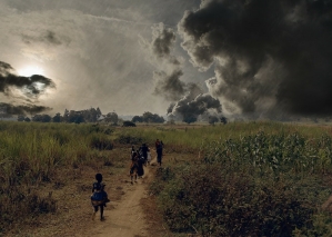 Children in fields in Kaliro District, Uganda. 