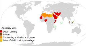 Laws on apostasy worldwide. 