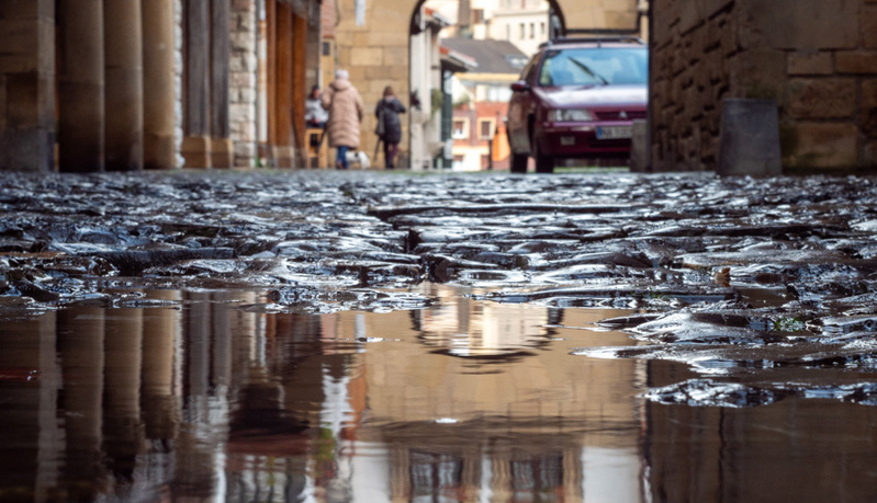 Residual rain in Spain