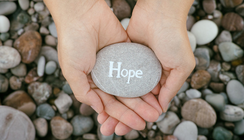 Hope on a stone