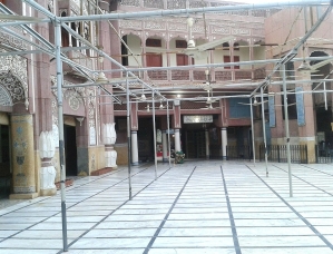 Interior of the Ghausia Mosque in Okara, Pakistan. 