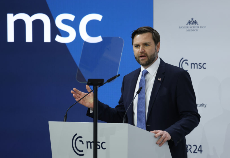 U.S. Vice President J.D. Vance speaks at the 61st Munich Security Conference