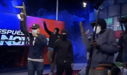 Armed narcos storm Ecuadorian TV studio amidst kidnappings and explosions