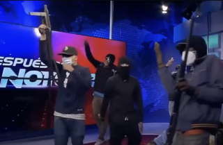 Armed narcos storm Ecuadorian TV studio amidst kidnappings and explosions