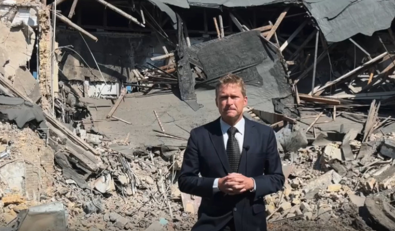 Russian missile attack destroys shared headquarters of Christian charities in Kyiv, Ukraine