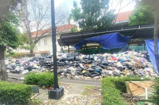 Authorities accused of allowing garbage to pile up near church in Indonesia