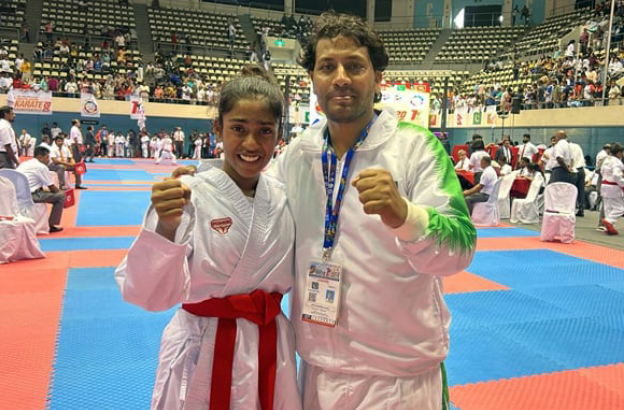 12-year-old Pakistani Christian girl wins gold at South Asian Karate Championship in Sri Lanka