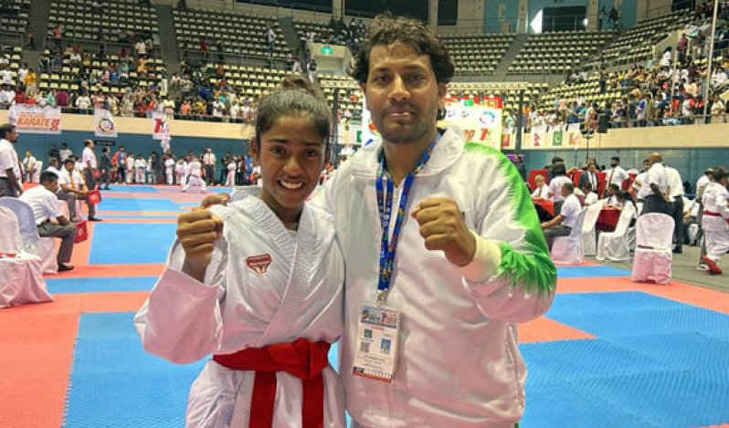 12-year-old Pakistani Christian girl wins gold at South Asian Karate Championship in Sri Lanka