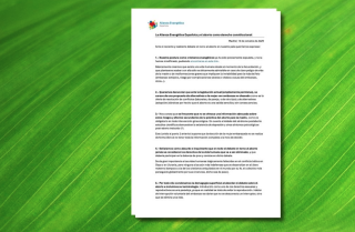 The Spanish Evangelical Alliance opposes the inclusion of abortion as a constitutional right