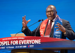 ‘Let there be light’: WEA Executive Chair Goodwill Shana calls for unity in diversity at global assembly in Seoul