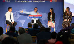 'The greatest call of our time is not productivity but presence,' panel on mental wellness says at WEA Assembly