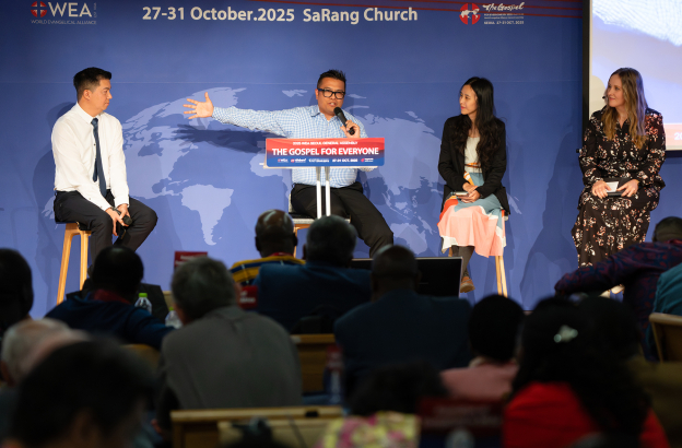 'The greatest call of our time is not productivity but presence,' panel on mental wellness says at WEA Assembly