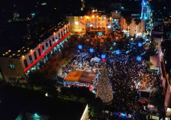 Bethlehem marks return of Christmas celebrations with packed tree lighting event