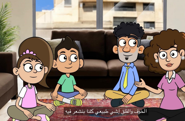 Jordanian animation video brings practical help to families facing war anxiety