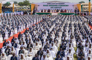 Nigeria governor supports mass wedding for 300 Muslim and Christian couples to help overcome financial burdens